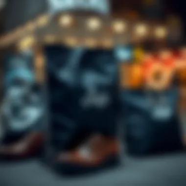 Stylish branding examples on dust bags used in the footwear industry