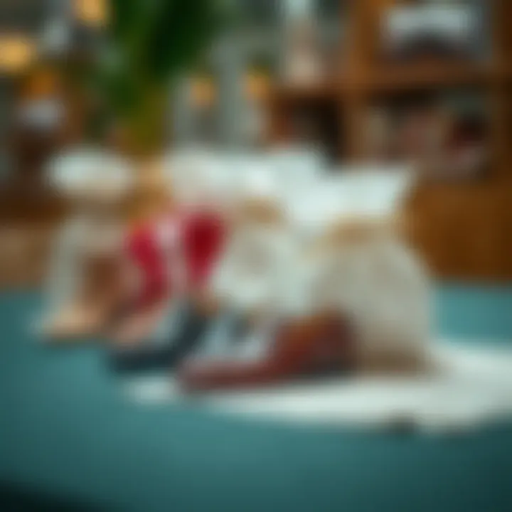 Elegant dust bags showcasing a variety of materials for shoe protection