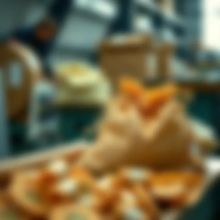 Visual representation of eco-friendly production methods for dust bags