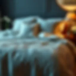 Elegant duvet cover showcasing intricate patterns