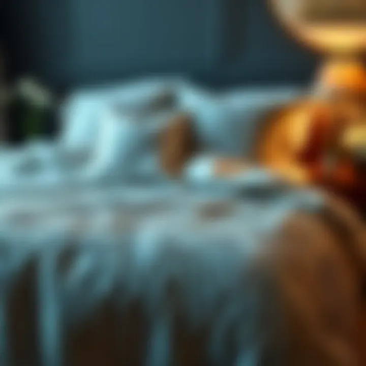 Elegant duvet cover showcasing intricate patterns