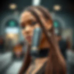 An electric hair braider showcasing its sleek design