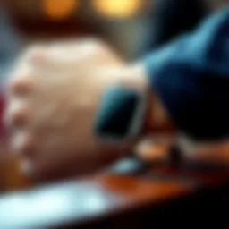 Elegant leather Fitbit Versa band showcasing luxury and style