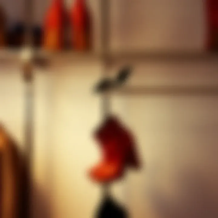 Versatile materials used in narrow hanging shoe racks