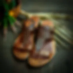 Traditional Hawaiian sandals showcasing intricate designs