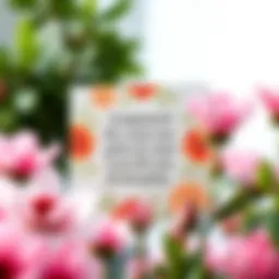 A beautifully illustrated affirmation card featuring an empowering quote surrounded by floral designs