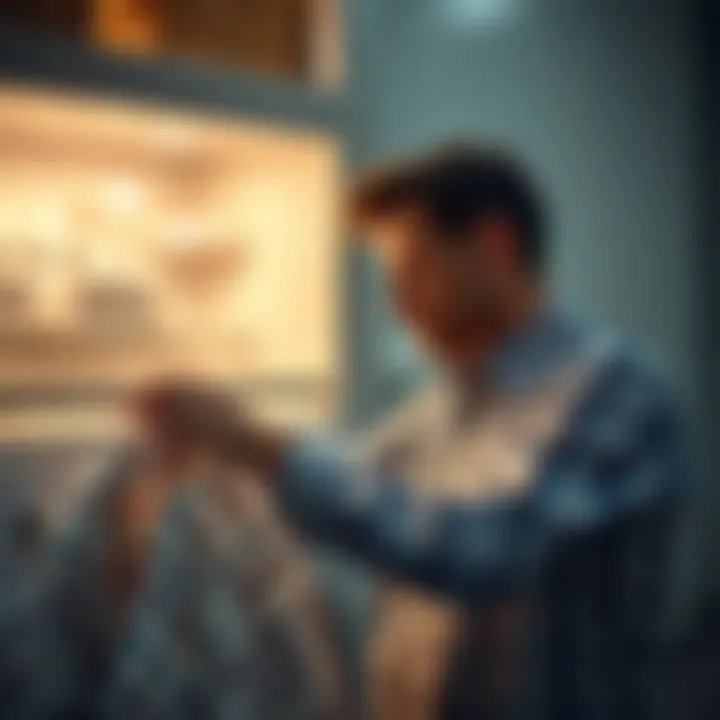 Demonstration of scent booster application