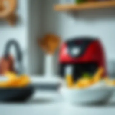 An infographic illustrating the benefits and environmental impact of using non-stick air fryer liners