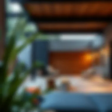 Contemporary outdoor space featuring innovative tieback applications