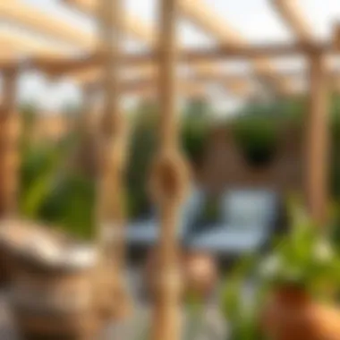 Sustainable materials used in crafting outdoor rope tiebacks