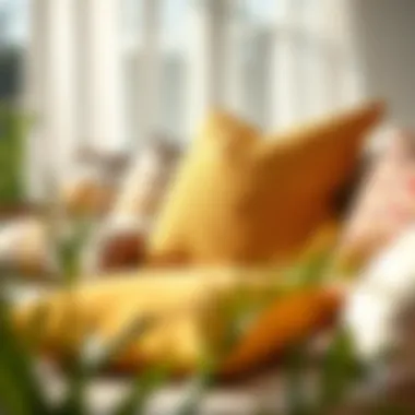 Sustainable outdoor pillow cover options displayed