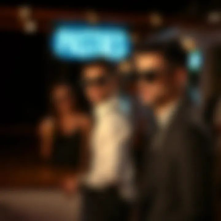 A fashionable gathering illustrating pasties in various social settings