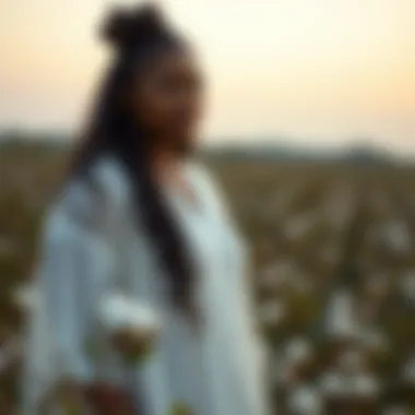 Sustainable Cotton Practices An eco-friendly label highlighting sustainable practices in cotton production.