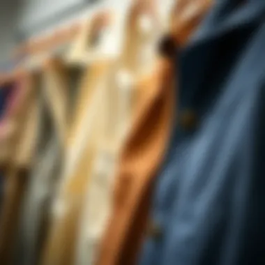 Different fabric textures of plus size coveralls displayed