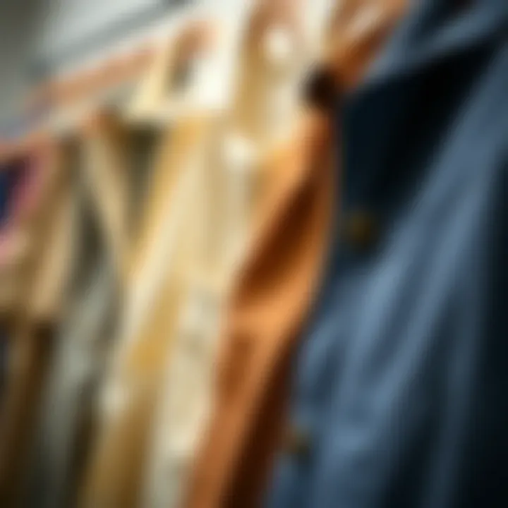 Different fabric textures of plus size coveralls displayed