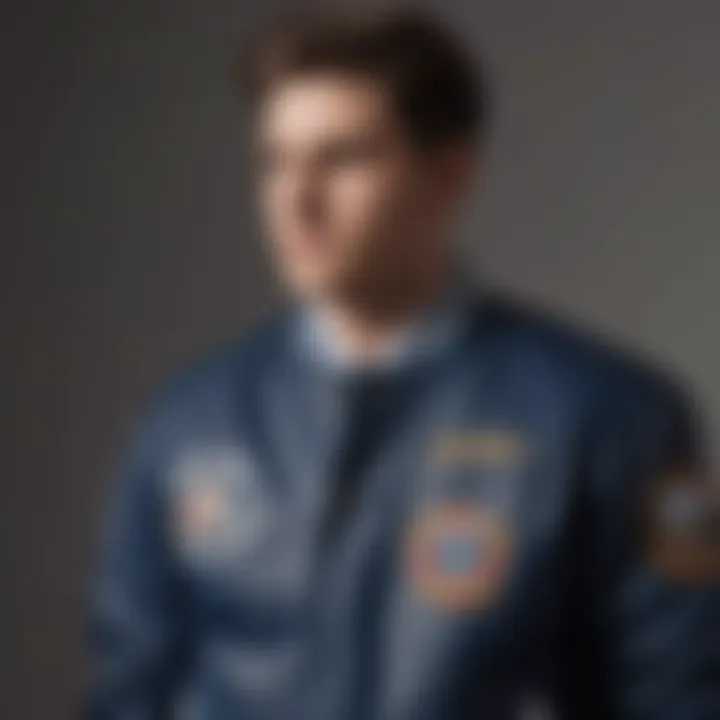 Historical image depicting the evolution of varsity jackets through the decades.