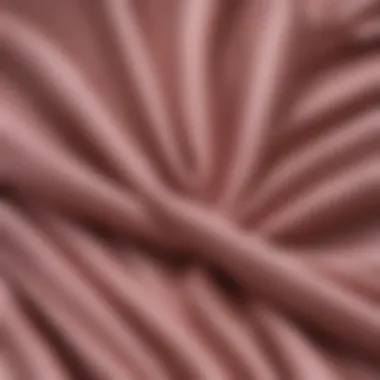 Close-up of rayon fabric showcasing its texture and drape