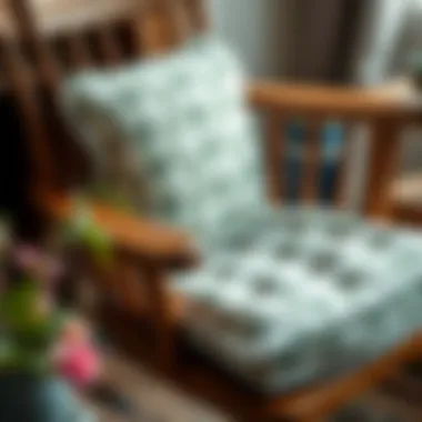 Personalized Touch: Custom Cushions for Rocking Chairs Custom-designed rocking chair cushion