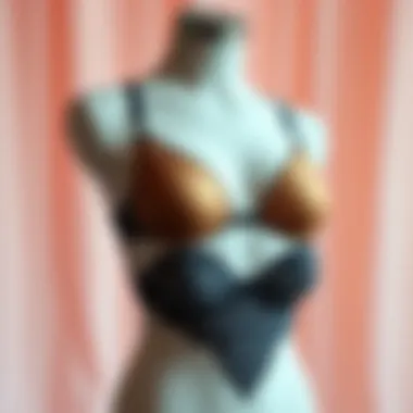 A chic seamless lingerie set displayed elegantly on a mannequin