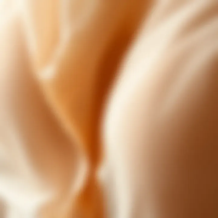 A close-up view showcasing fabric textures of sheer lingerie