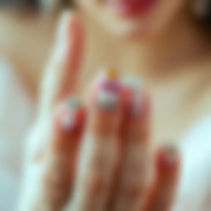 Diverse Designs of Short Gel Press-On Nails A stunning array of short gel press-on nail designs showcasing elegance and creativity