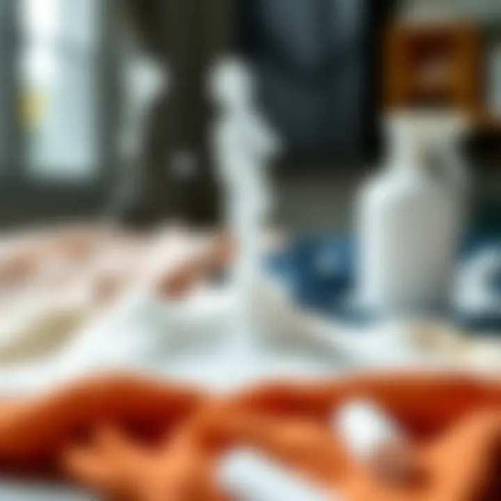 Applications of cleaning foam on various textiles