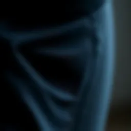 Detailed view of the fabric technology used in compression wear