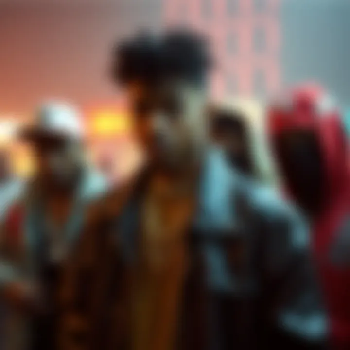 Evolution of 80s rap fashion through distinct style trends