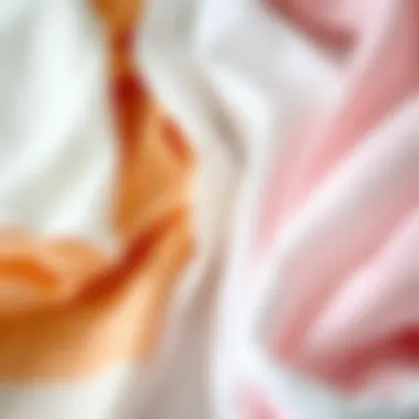 Diverse Fabric Choices An array of fabric swatches representing different materials for white dressy tops