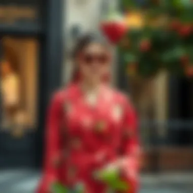 Chic Styling Tips for the Strawberry Robe Stylish strawberry robe paired with chic accessories