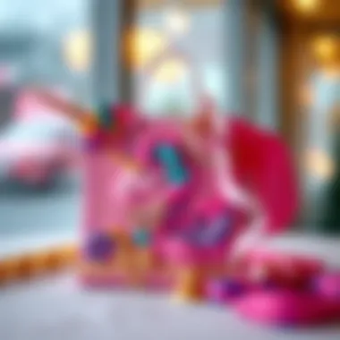 Vibrant Unicorn Gift Bag Design An elegant unicorn gift bag adorned with vibrant colors and intricate details