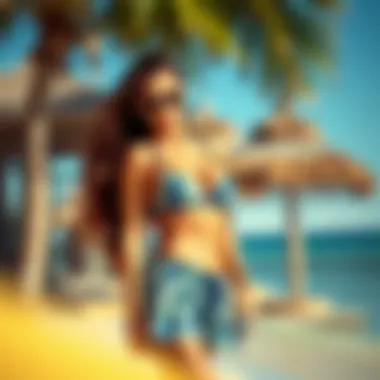 Stylish beachwear showcasing multiple tankini designs
