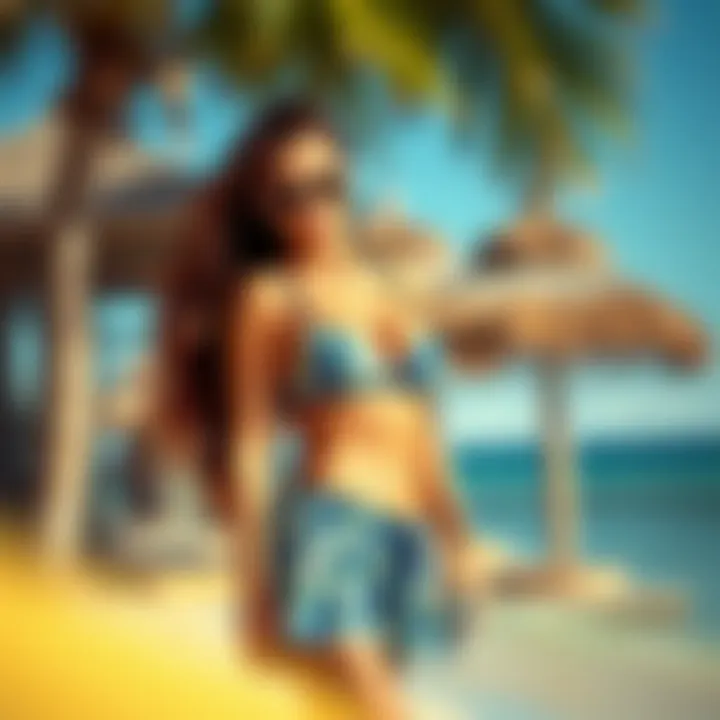 Stylish beachwear showcasing multiple tankini designs