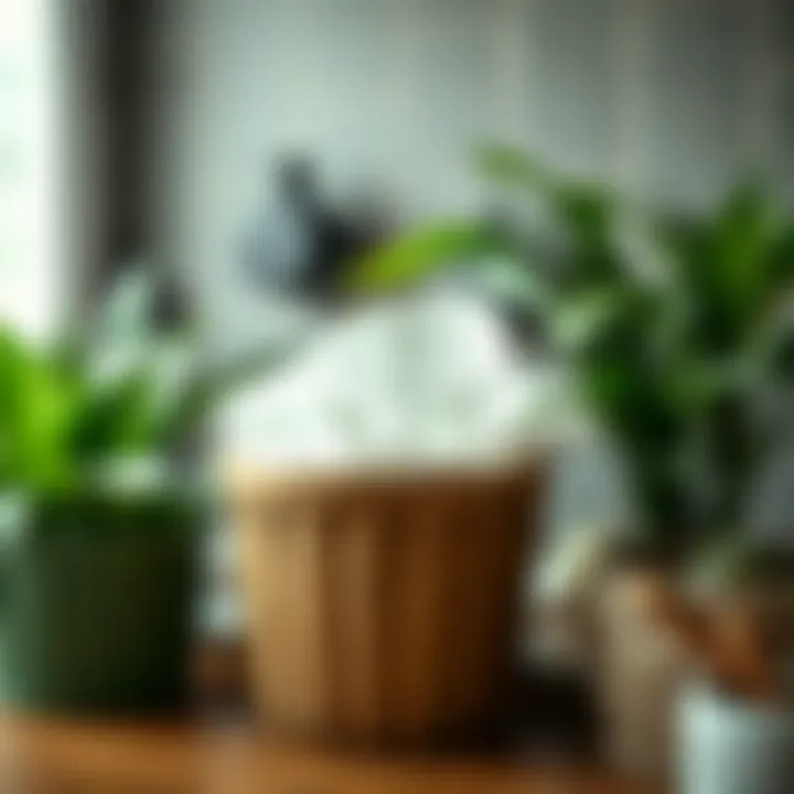 Close-up of eco-friendly materials used in green wastebaskets