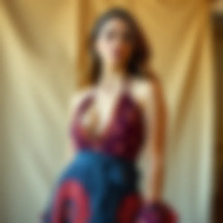 A collage showcasing the cultural influences on boho halter top designs