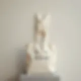 Stylish canvas bunny bag displayed against a minimalist backdrop