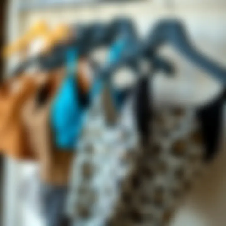 A group of fashionable tankini tops in various designs and colors