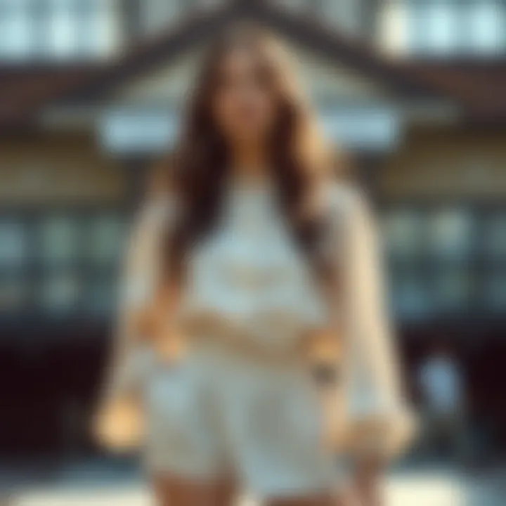 Historical evolution of the elastic waist blouse