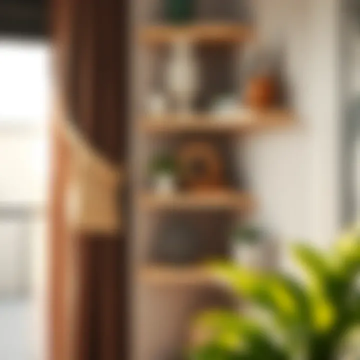 Crafting corner shelf with eco-friendly materials