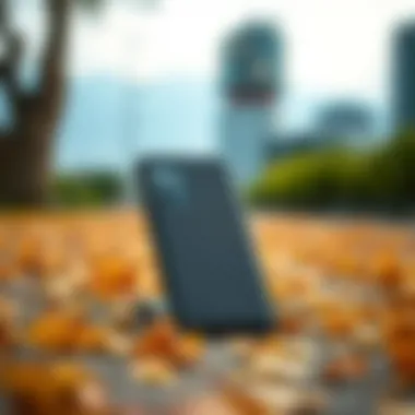 Stylish Galaxy Z Flip phone cover showcasing its unique design