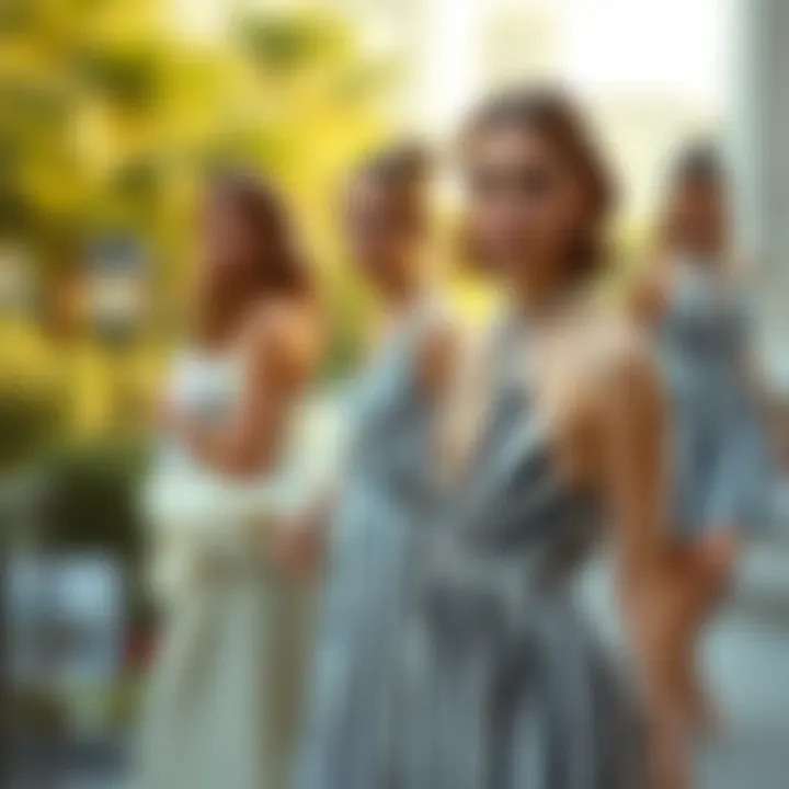 Historical evolution of the halter striped dress