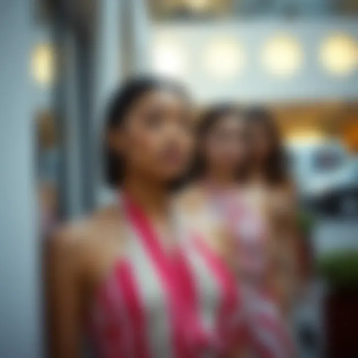 Styling options for halter striped dress on different body types