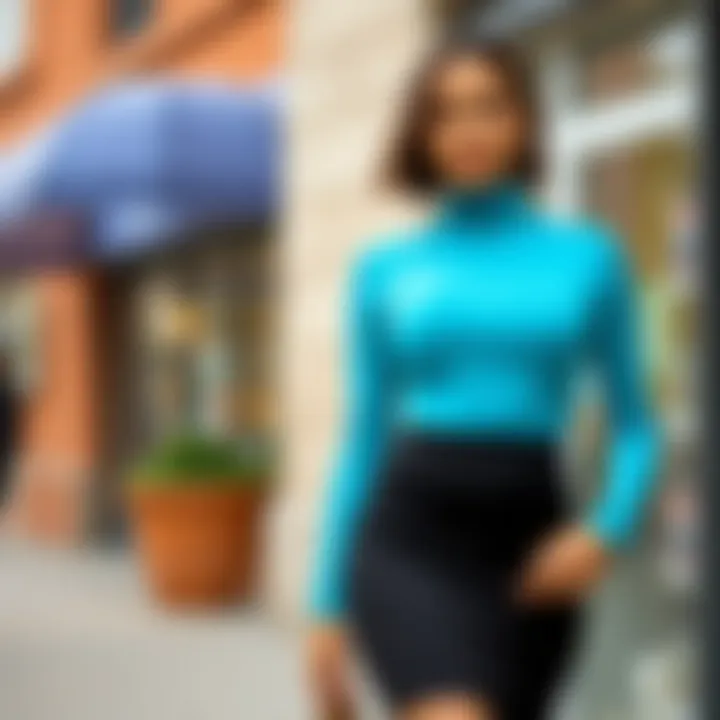 Stylish outfit combinations featuring a long sleeve turtleneck bodycon dress