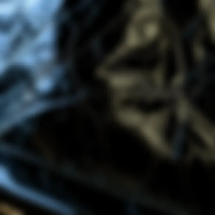 Detailed View of Patent Leather Texture Close-up of patent leather texture displaying its glossy finish