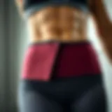 Innovative Design of Workout Belly Bands Close-up view of a fitness enthusiast wearing a modern workout belly band