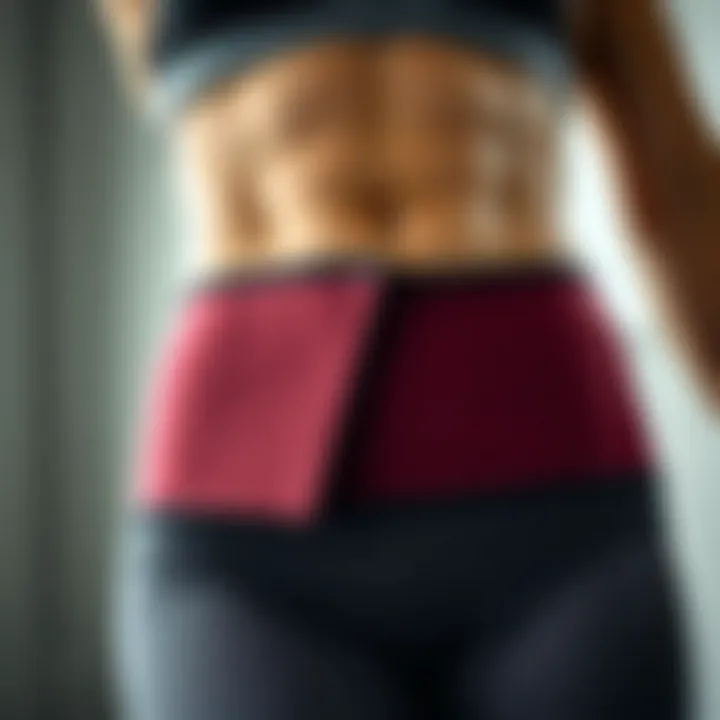 Innovative Design of Workout Belly Bands Close-up view of a fitness enthusiast wearing a modern workout belly band