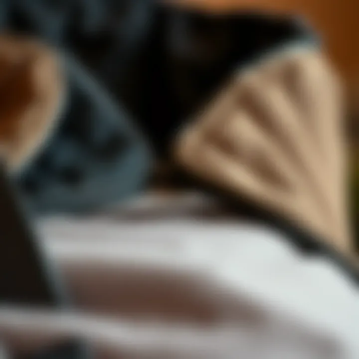 Close-up of the materials used in the construction of a sauna sweat belt, showcasing quality and texture.