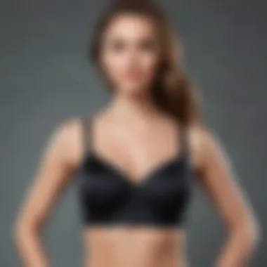 Fashion styling options with the seamless lift bra featured in outfits