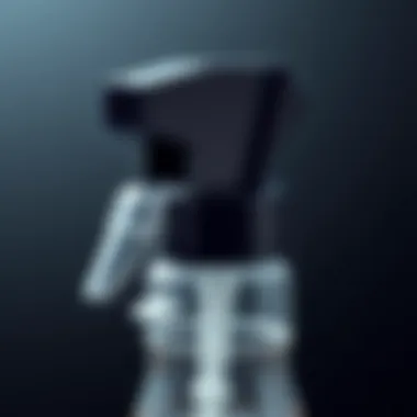 Innovative Nozzle Design of Mini Spray Bottles Close-up of a mini spray bottle showcasing its nozzle and spray mechanism