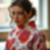 Creative application of clear silicone stampers on fabric